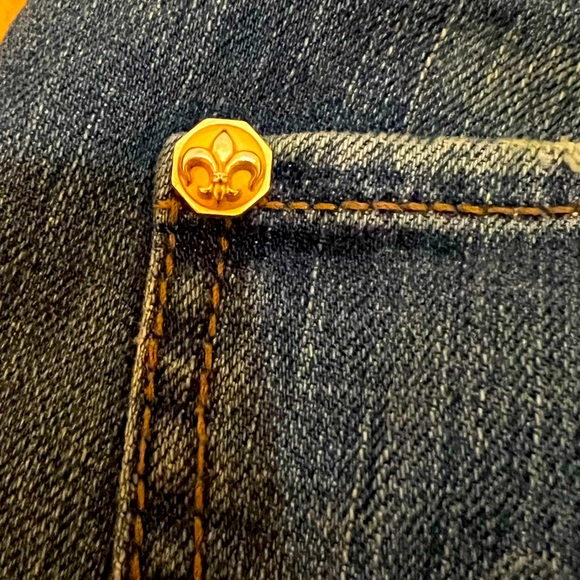 FAITH CONNEXION. Jeans With Fleur De Lis. NWOT. Size 28, No Stretch! - Picture 9 of 12
